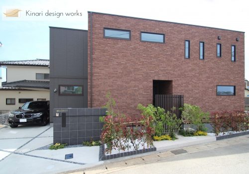 千葉　千葉市のシックなお洒落外構工事0-01